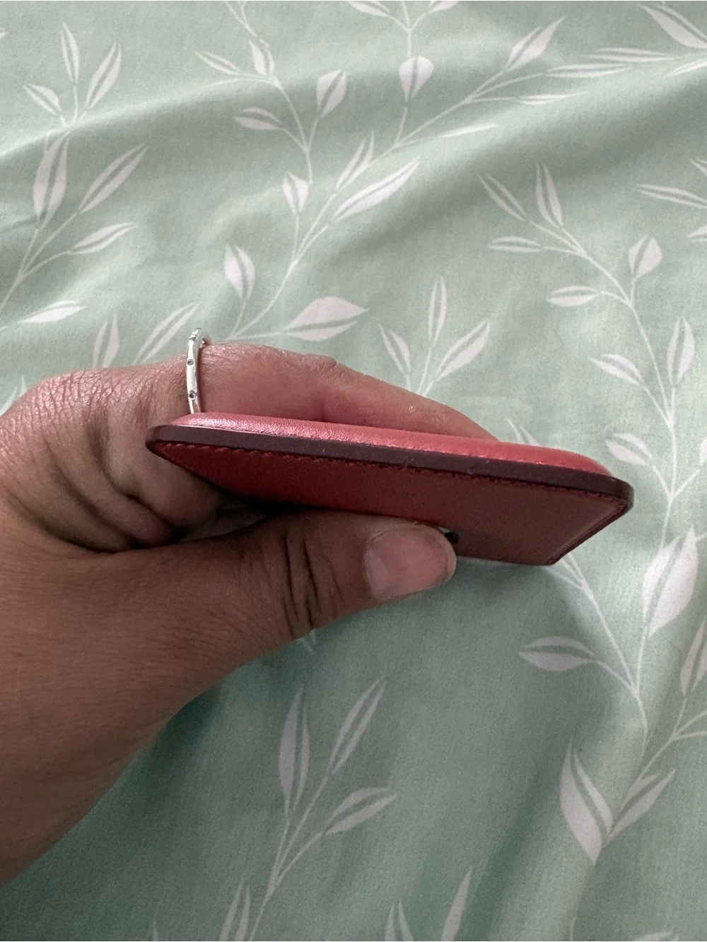 Apple MagSafe Leather Wallet - Deep Red